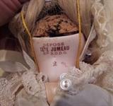 C/1900 Tete Jumeau #2 bisque socket head, blue paperweight eyes, closed mouth, compo body, 11"