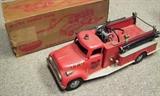 C/1960 Tonka #950-6 Suburban Pumper Fire truck w/box