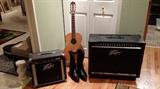 Vintage Peavey Amp and large Peavey Amp.  New Western Leather boots, Nice acoustic guitar and More!