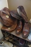 Alligator boots that have been kept in this bag...beautiful condition.