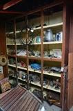 Lots of vintage cast iron and vintage appliances