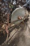 Antique sanding wheel from a blacksmiths shop