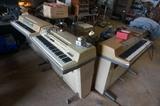 Three Musitronic electric pianos.  One instructors, and two students.  
