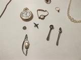 Antique Elgin Pocket Watch and Gold Ladies Watch