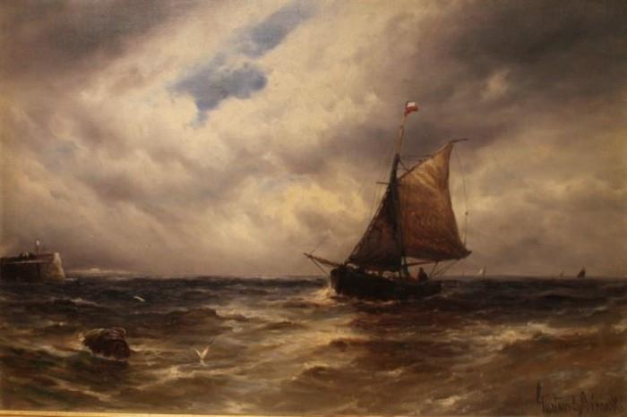 Lot 4: Gustave de Breanski (British 1856-1898) Fishing Boat