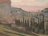 Lot 12:  Andre Strauss (French 1885 - 1971) Florentine Landscape