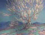 Lot 30: Raymond Nott (American 1888-1948) Blooming Trees