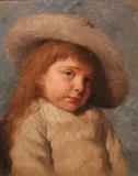 Lot 103:  Marie Koupal (American late 19th c.) Portrait