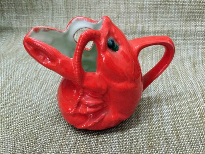 Vintage ceramic lobster pitcher