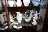 Schmid Music Rabbit; Belleek Vase; Precious Moment Figurine; Hull Vases; Christmas Belleek Fine Parian China
