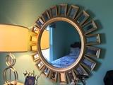 Uttermost Cyrus Round Mirror with Spokes Starburst