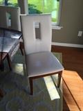 White Open Back Dining Chairs