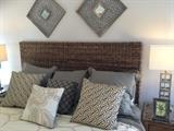 Driftwood Ratan King Size Headboard and Frame