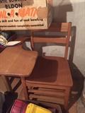 Vintage school desk