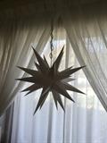 Plastic Star Burst handing lamp.