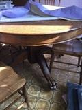 Vintage round oak table