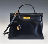 Hermes Kelly Bag with bag and box, pristine  BID ON-LINE: www.fairfieldauction.com