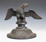 Cast Iron Eagle Finial circa 1860  BID ON-LINE: www.fairfieldauction.com