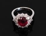 4 Carat Ruby Ring with GIA certificate  BID ON-LINE: www.fairfieldauction.com