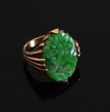 Carved Jade Ring  BID ON-LINE: www.fairfieldauction.com