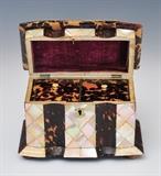 Regency Tortoiseshell Tea Caddy  BID ON-LINE: www.fairfieldauction.com