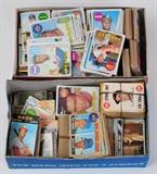 Lot 183: Shoebox Collection of Baseball Cards
1960's Topps including numerous hall of famers
approximately 500 baseball, 300 non-sports, 100 Football, 100 Hockey highlights:  1969 Topps,  ex or better: Bench, Seaver (2), F. Robby, Clemente(2), Rose, B. Williams (2),  B. Robby, Stargell, G. Perry(2), vg: Seaver, Aaron, 1968 Topps, gd-vg:  Ryan rookie, Aaron, Killebrew, Clemente, Stargell, Rose, McCovey,, good:  67 F. Robby, Rose, 66 Maris, BID ON-LINE: www.fairfieldauction.com