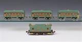 Lot 215: Lionel Pre-War Boxed Set #296
o-Gauge, with 253E, 607 Pullman (2), and 608 Observation with original boxes, BID ON-LINE: www.fairfieldauction.com