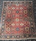 Room Size Mahal Carpet, 8' 10" x 11' 7", circa 1910, BID ON-LINE: www.fairfieldauction.com