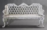 Lot 78: Victorian cast iron bench, Gothic pattern, BID ON-LINE: www.fairfieldauction.com
