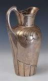 Lot 228: Danish Art Nouveau Sterling Silver Water Pitcher, signed with the mark of Peter Hertz, BID ON-LINE: www.fairfieldauction.com