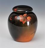Lot 5: Rookwood Standard Glaze Covered Jar
artist signed "S.E.C.,  BID ON-LINE: www.fairfieldauction.com