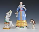 Lot 265: Group of Three Meissen Figures