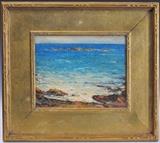 Lot 133: Cullen Yates, Ogunquit Coastline, Maine
8" x 10" oil on board, signed lower left and verso