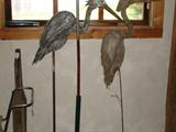 Old wood lawn art