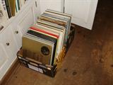 Old record albums including classical, show tunes, folk music, etc.