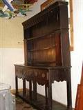 Welsh dresser signed or initialed by William Gates, a royal cabinet maker who supplied commodes fo the Prince of Wales,later known as George IV for his apartment at the Queens House, St. James Park, later rebuilt as Buckingham Palace.