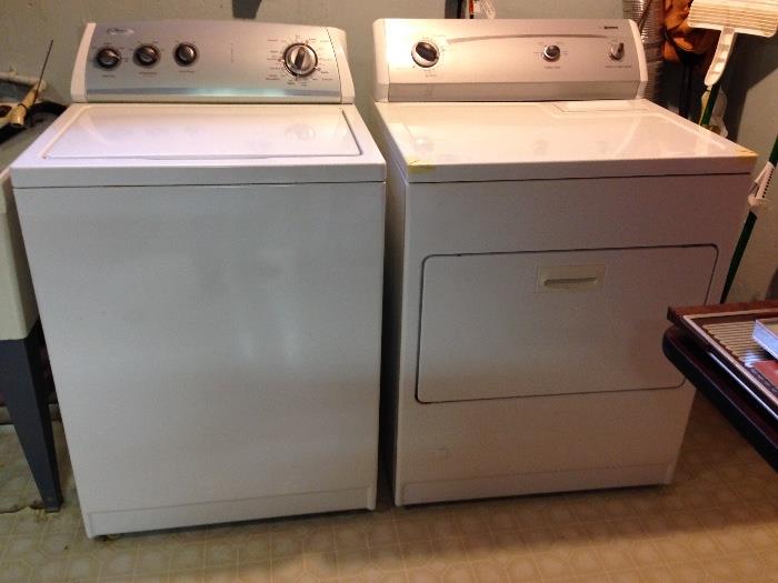 Whirlpool Washing Machine and Kenmore 600 Gas Dryer