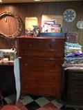 Vintage Dresser and Sewing items