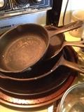 Cast iron pans