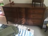 Drexel French Provencial curved front 9 drawer dresser