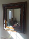 Antique framed mirror