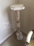 Marble plant stand