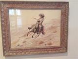 Pancho Villa Signed framed art