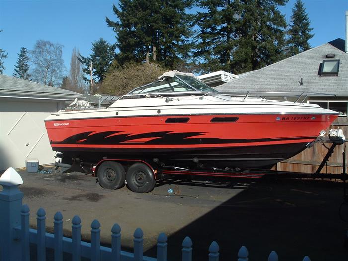 1979 Slick Craft Sunseeker & trailer - 24 ft - new engine - $5200
New engine put in for $5000+ with less than 20 hrs on it.