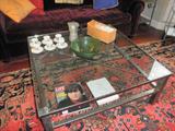 Custom made industrial coffee table