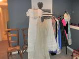 Some of the vintage clothing and formal gowns (I'm still sorting and have more to hang up)