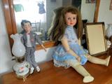 PeeWee & 3 ft Horseman doll (original dress)