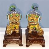 Front Detail of Foo Dogs