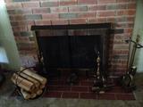 brass fireplace tools