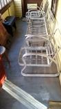 vintage aluminum rocker chairs